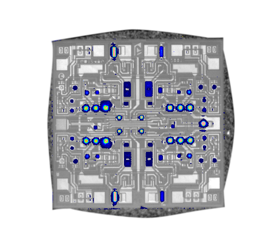 La microscopie à émission de lumière permet d'observer l'activité électronique d'un composant actif.